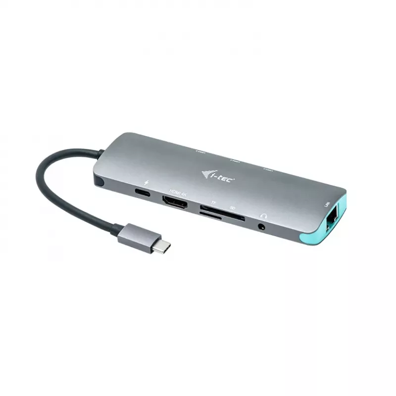 Telakointiasema i-tec Metal USB-C Nano -telakka 4K HDMI LAN Power Delivery 100 W