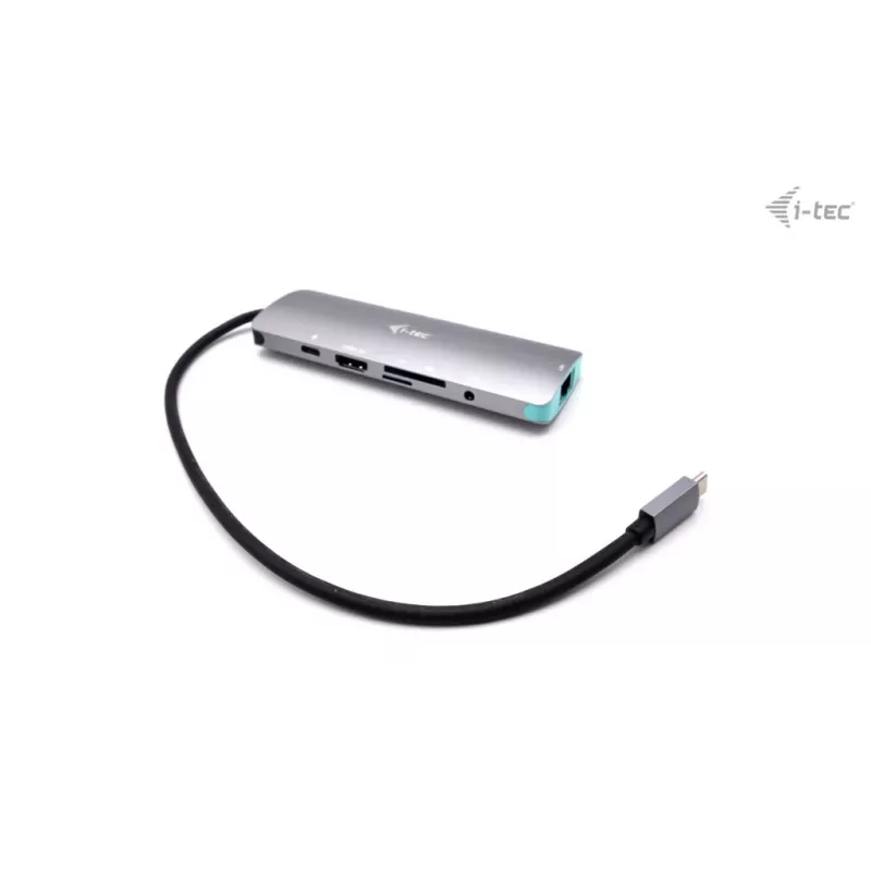 Telakointiasema i-tec Metal USB-C Nano -telakka 4K HDMI LAN Power Delivery 100 W