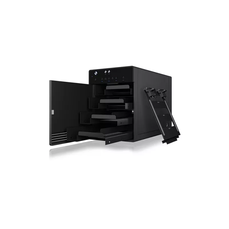 ICY BOX IB-3740-C31 HDD/SSD-kotelo musta 2,5/3,5 tuumaa