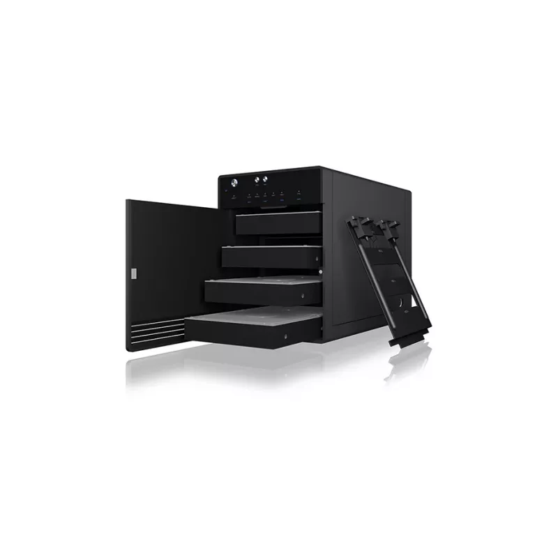 ICY BOX IB-3740-C31 HDD/SSD-kotelo musta 2,5/3,5 tuumaa