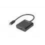 LANBERG AD-UC-HD-01 USB-näytönohjainsovitin, musta, uros/naaras