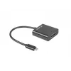 LANBERG AD-UC-HD-01 USB-näytönohjainsovitin, musta, uros/naaras