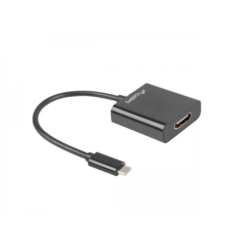 LANBERG AD-UC-HD-01 USB-näytönohjainsovitin, musta, uros/naaras