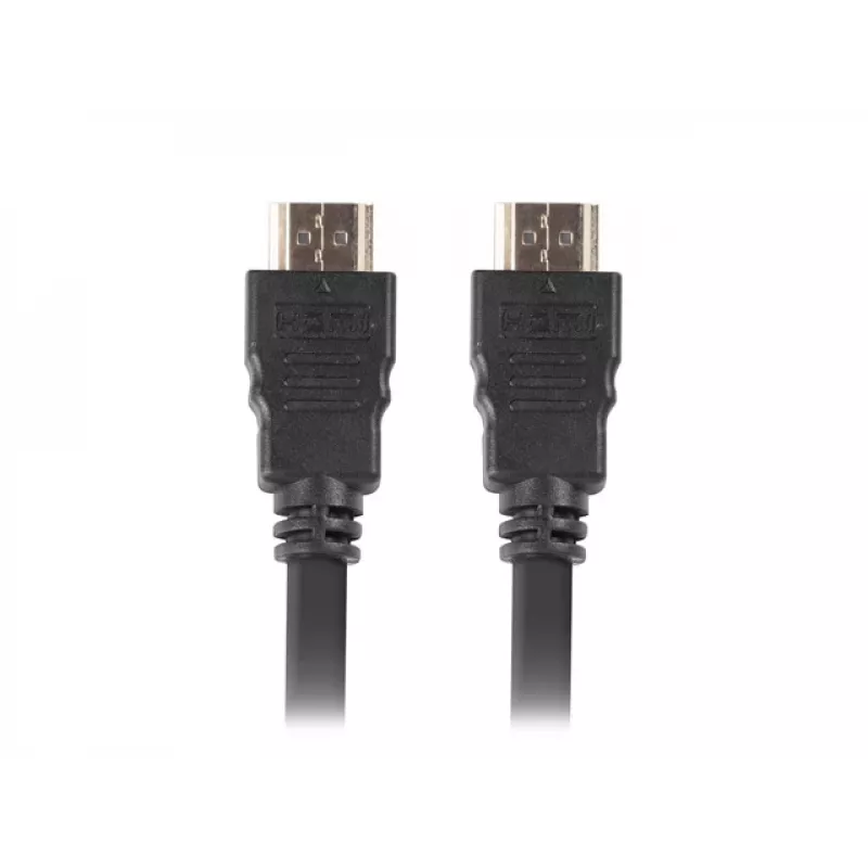 LANBERG CA-HDMI-11CC-0010-BK HDMI-kaapeli — HDMI 1.4, 1 m, CCS, 10,2 Gbit/s, 3840×2160 tuki, musta