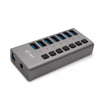 i-tec USB 3.0 -latauskeskitin 7 porttia + virtalähde 36 W