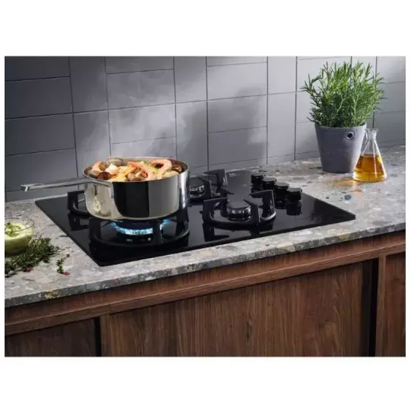 Electrolux EGG6407K musta kalusteisiin asennettava kaasuliesi 59 cm 4 keittoaluetta