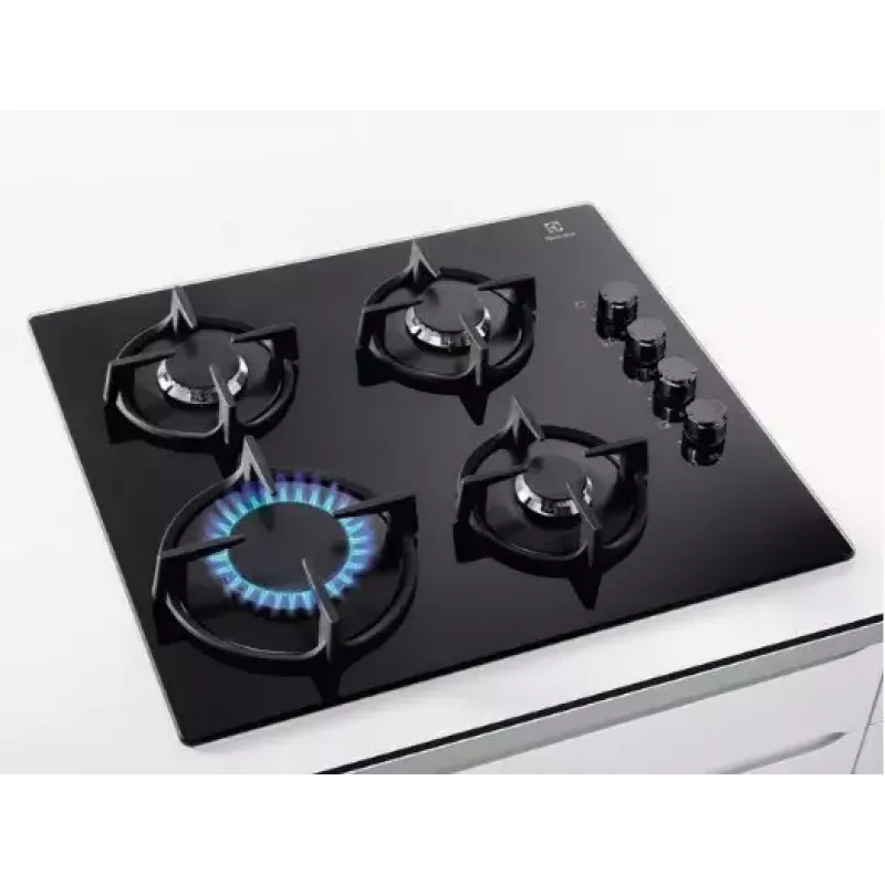 Electrolux EGG6407K musta kalusteisiin asennettava kaasuliesi 59 cm 4 keittoaluetta