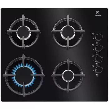 Electrolux EGG6407K musta kalusteisiin asennettava kaasuliesi 59 cm 4 keittoaluetta