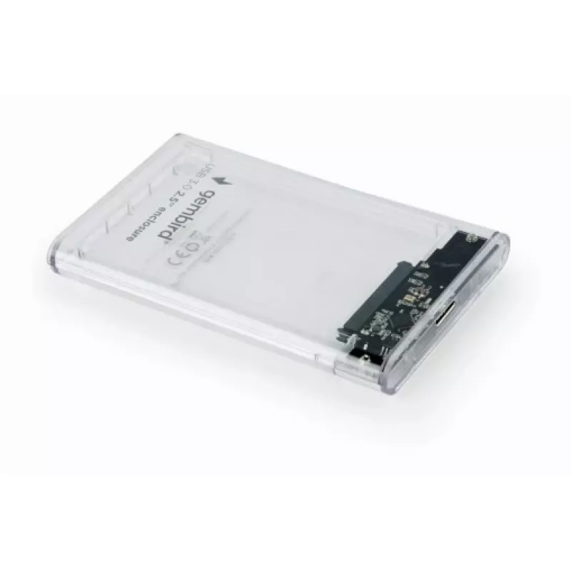 GEMBIRD USB 3.0 -kotelo 2,5 tuuman SATA HDD 9,5 mm, läpinäkyvä muovi