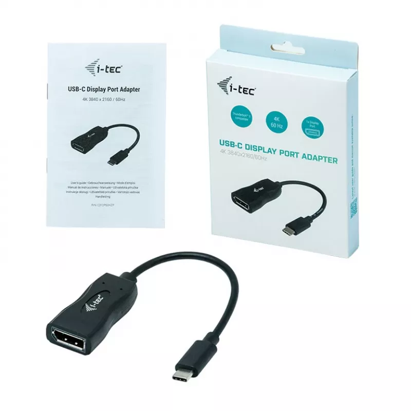 i-tec USB-C Display Port -sovitin 4K/60 Hz