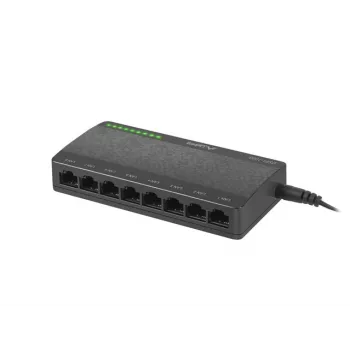 LANBERG kytkin Dsp1-1008 8x 1gb/s hallitsematon Gigabit Ethernet -työpöytä 5v