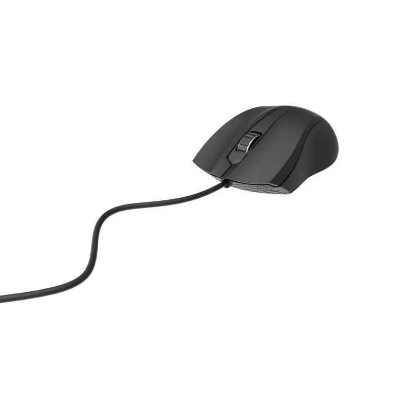 Johdollinen molempikätinen optinen hiiri Gembird MUS-3B-01 — USB Type-A, 1000 DPI, 3 painiketta, musta