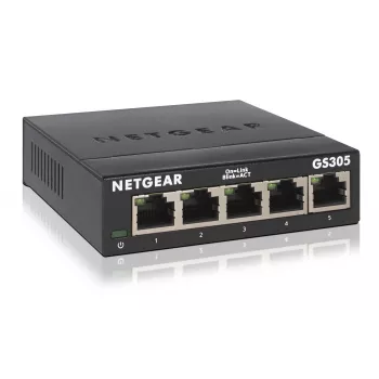 NETGEAR GS305 hallitsematon L2 Gigabit Ethernet (10/100/1000) musta