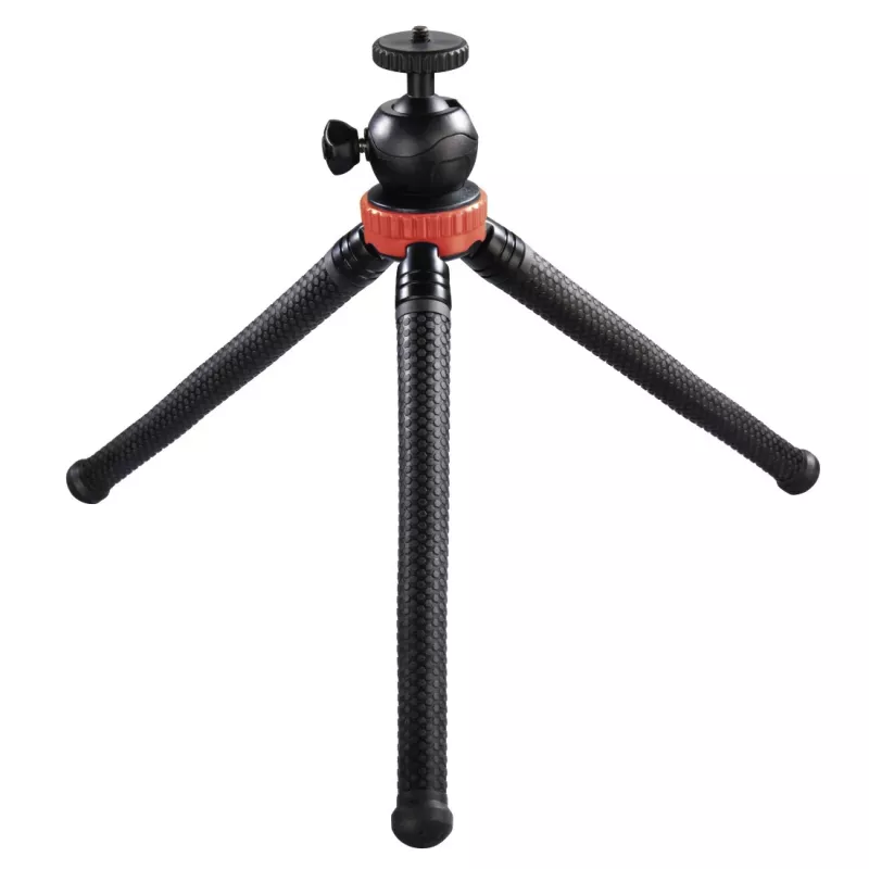 Hama ”FlexPro” jalusta älypuhelin/action-kamera 3 jalkaa musta, punainen