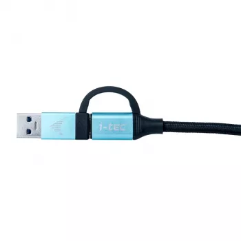 USB-C-kaapeli USB-C:hen integroidulla USB 3.0 -adapterilla i-tec C31USBCACBL