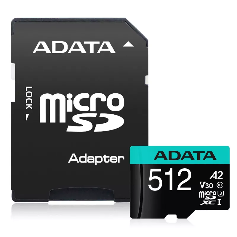 Flash-muisti ADATA 512GB MicroSDXC Class 10 Premier Pro