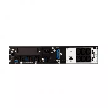 APC Smart-UPS On-Line, 1500VA/1500W, rack-asennus 2U, 230V, 6x C13 IEC-lähtöä, SmartSlot, laajennettu käyttöaika, kiskosarjalla