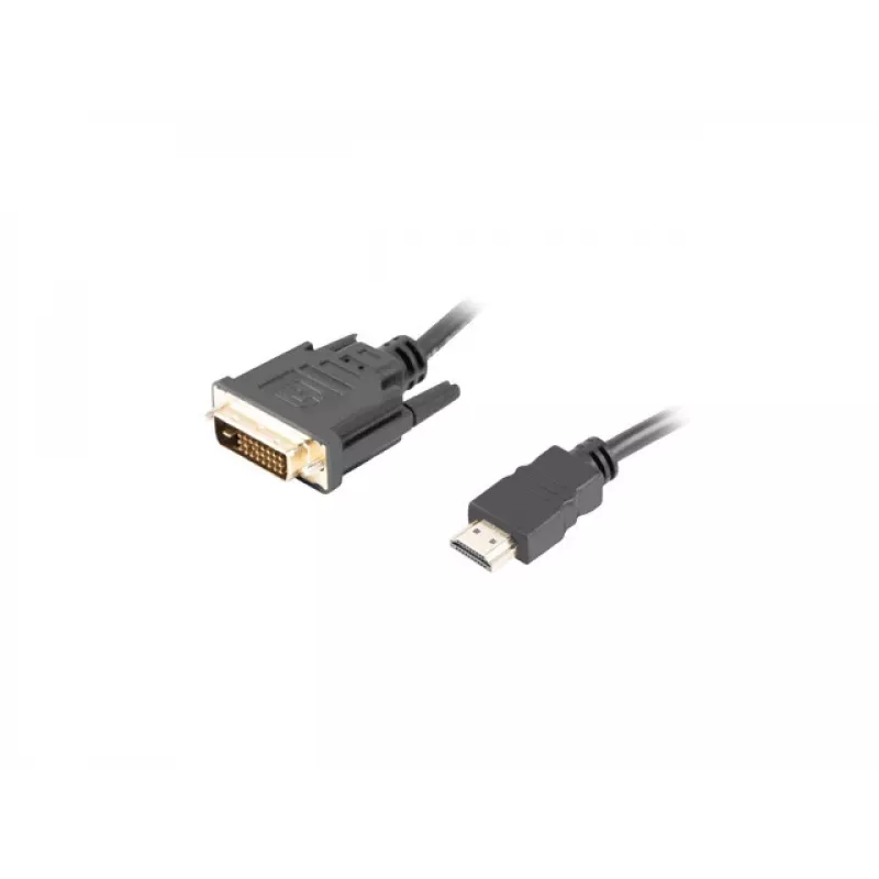 LANBERG HDMI(m)->DVI-d(m)(24+1) -kaapeli Dual Link kultapinnoitetuilla 4k-liittimillä - 3 m musta
