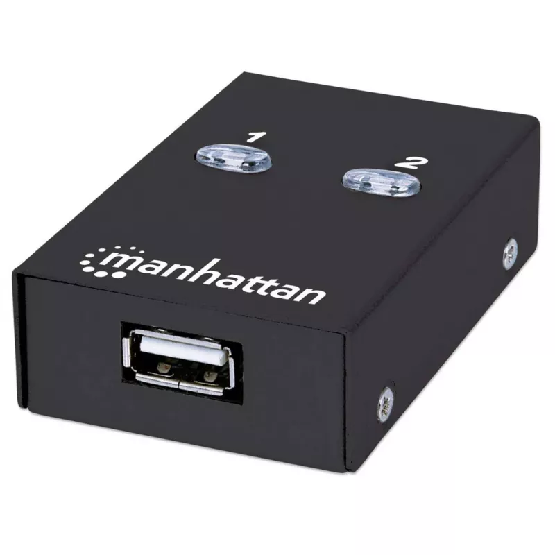 Manhattan 162005 USB 2.0 -automaattinen jakokytkin, 2 porttia, 480 Mbps