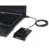 Manhattan 102049 kontaktisirukortinlukija, USB-A 2.0, 12 Mbps, kaapeli 1,05 m, musta, ABS-kotelo
