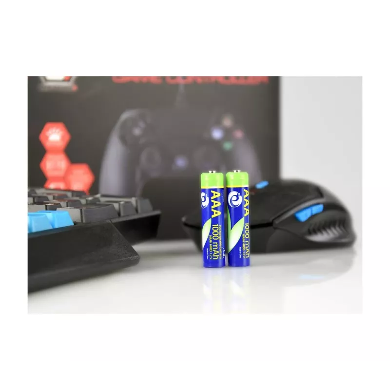 GEMBIRD AAA-paristot Ni-MH ladattavat 1000mAh 2 kpl