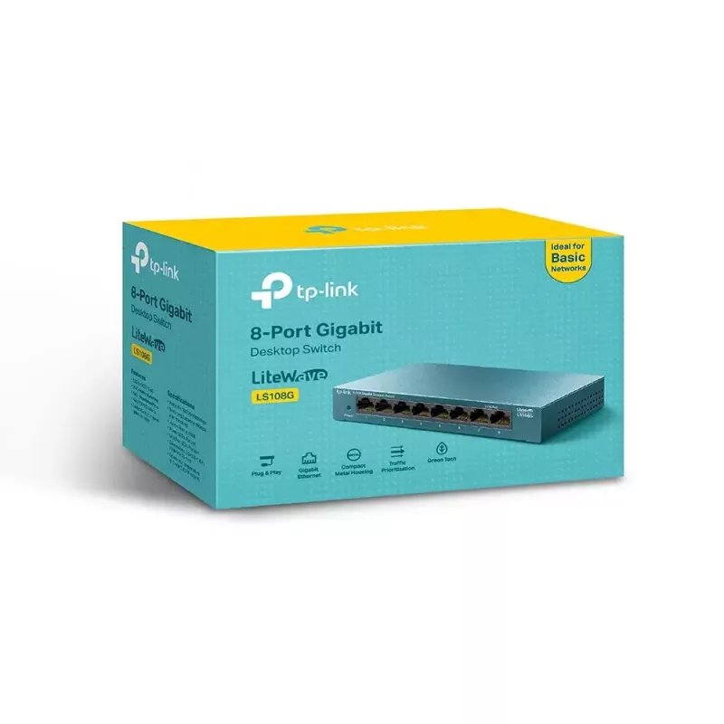 TP-Link 8-porttinen 10/100/1000Mbps työpöytäverkkokytkin