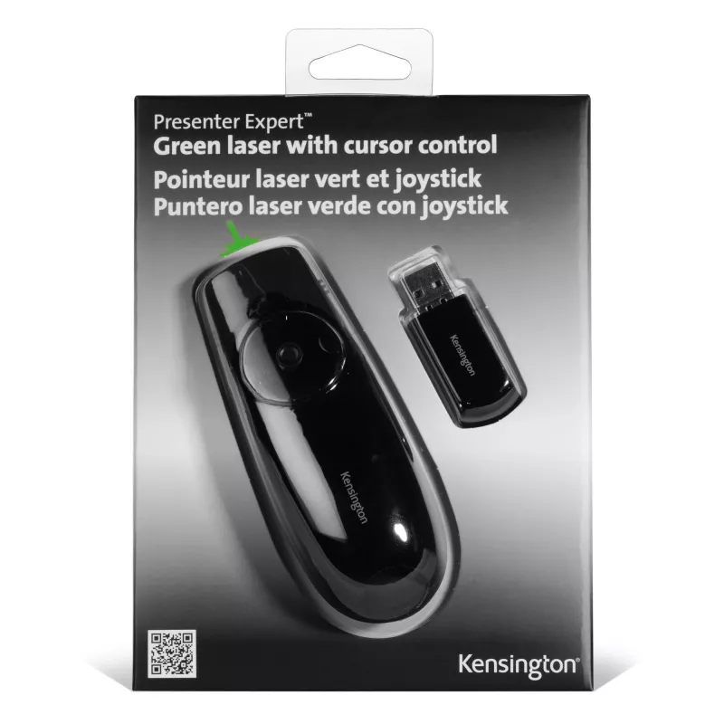 Kensington Presenter Expert – langaton kohjaimen ohjaus vihreällä laserilla