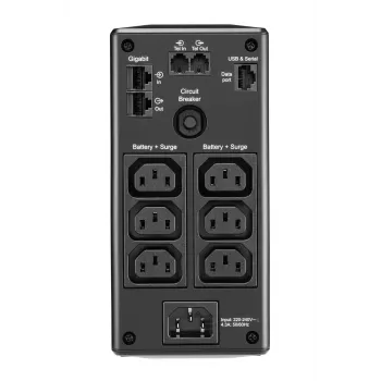APC Back-UPS PRO BR900MI - 6x C13 lähtö, USB, 900VA, Line-Interactive, 0,9 kVA, 540 W, Sinus, 176 V, 294 V