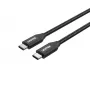 USB-C–USB-C-kaapeli Unitek C14059BK – 2 m, 5 A, 20 V, 480 Mbit/s, musta