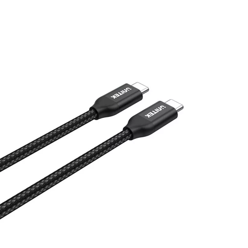 USB-C–USB-C-kaapeli Unitek C14059BK – 2 m, 5 A, 20 V, 480 Mbit/s, musta