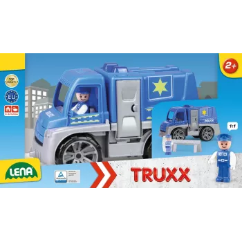 Lena TRUXX poliisiauto rekka tarvikkeilla
