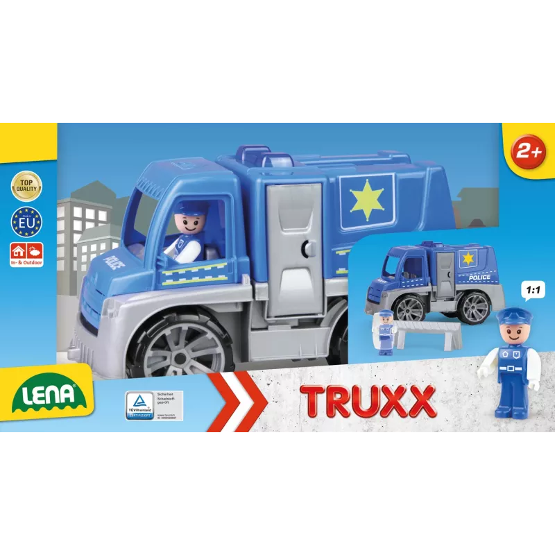 Lena TRUXX poliisiauto rekka tarvikkeilla