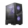 MSI MAG FORGE 100M Midi-Tower pelikotelo 'musta, 2x 120mm RGB PWM tuuletin, 1x 120mm tuuletin, 1-6 RGB hub, karkaistu lasilevy, ATX, mATX, mini-ITX'