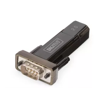DIGITUS USB 2.0 -sarjaporttisovitin, DSUB 9M sis. USB A -kaapeli 80cm