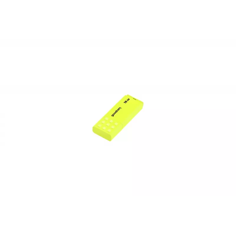 USB-muistitikku GOODRAM UME2 16 GB, USB 2.0 Type-A, keltainen, 51 × 21 mm