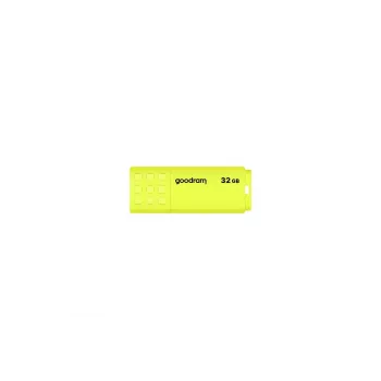 USB-muistitikku GOODRAM UME2 32 GB USB Type-A 2.0, luku 20 MB/s, kirjoitus 5 MB/s, keltainen