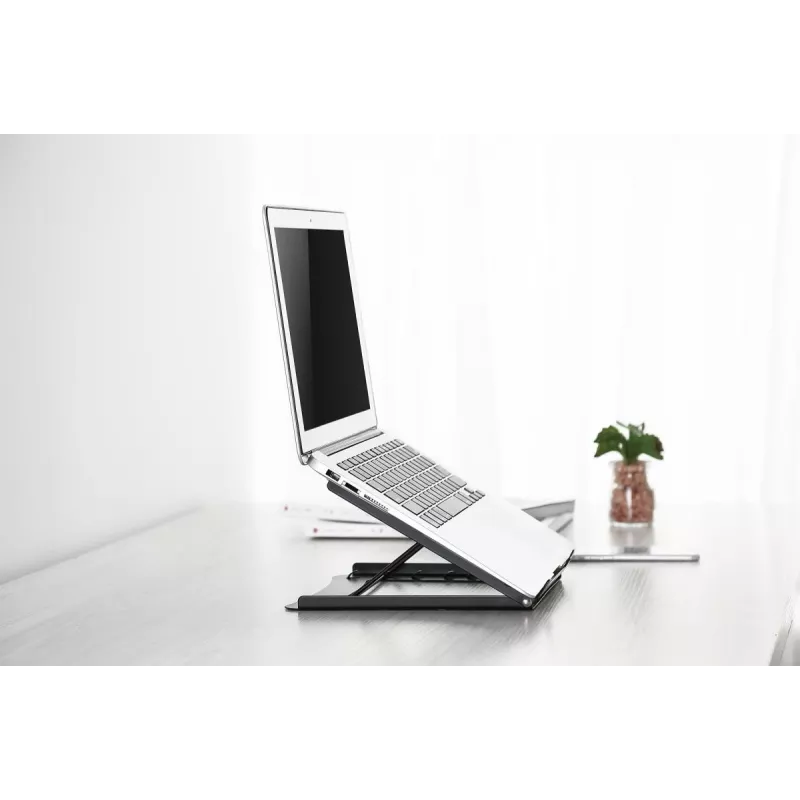 DIGITUS taitettava teräs-laptop-/tablettiteline 5 säätöasennolla