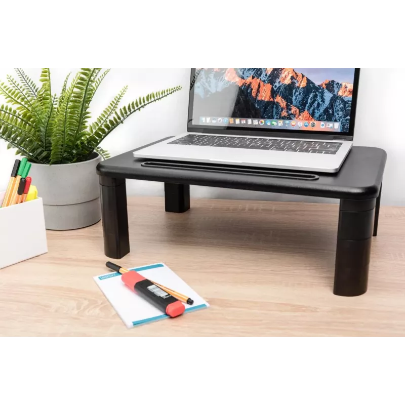 DIGITUS korkeussäädettävä pöytämonitoriteline 400x280x143mm; max. kuormitus 10kg