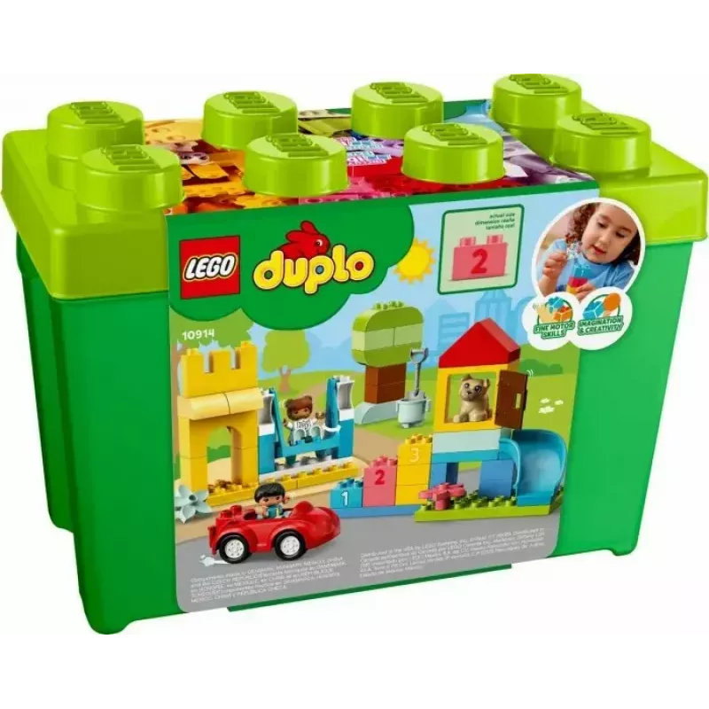 LEGO DUPLO 10914 Deluxe palikkalaatikko, 85 osaa, 1,5-vuotiaasta alkaen