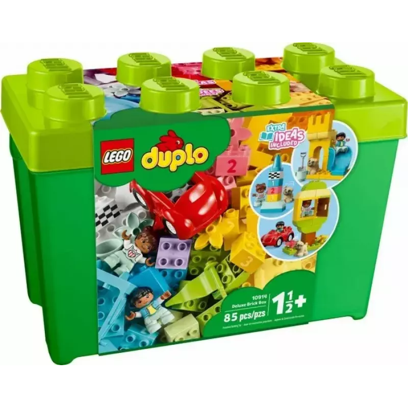 LEGO DUPLO 10914 Deluxe palikkalaatikko, 85 osaa, 1,5-vuotiaasta alkaen
