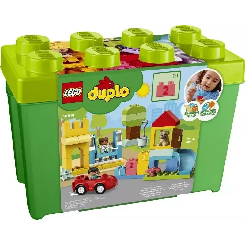 LEGO DUPLO 10914 Deluxe palikkalaatikko, 85 osaa, 1,5-vuotiaasta alkaen