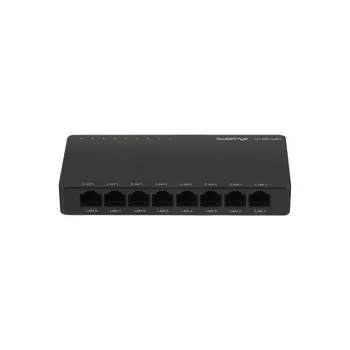 LANBERG kytkin Dsp2-1008-12v 8x 1gb/s hallitsematon Gigabit Ethernet työpöytä 12v