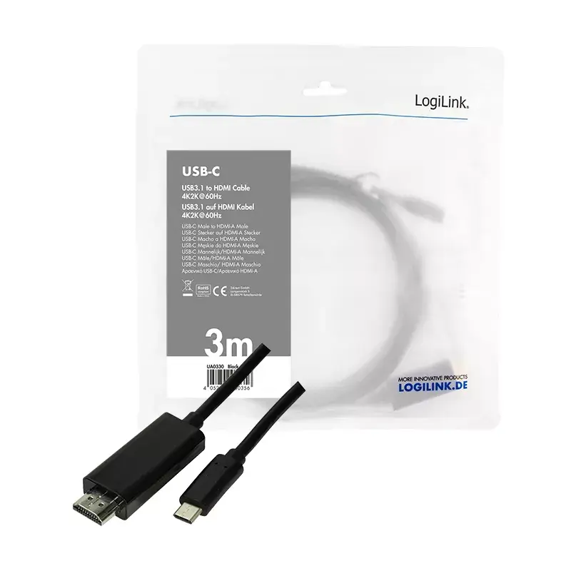 USB-näytönohjainsovitin LogiLink UA0330 musta