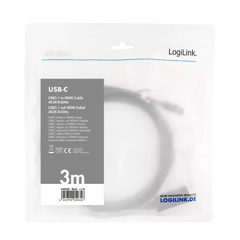 USB-näytönohjainsovitin LogiLink UA0330 musta