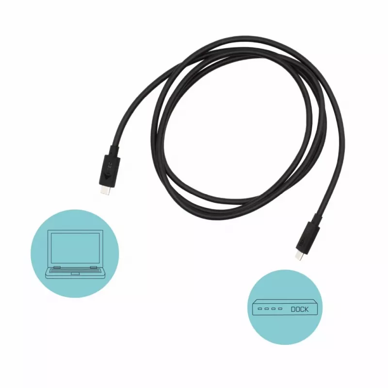 i-tec Thunderbolt 3 -luokan kaapeli, 40 Gbit/s, 100 W Power Delivery, USB-C-yhteensopiva, 150 cm