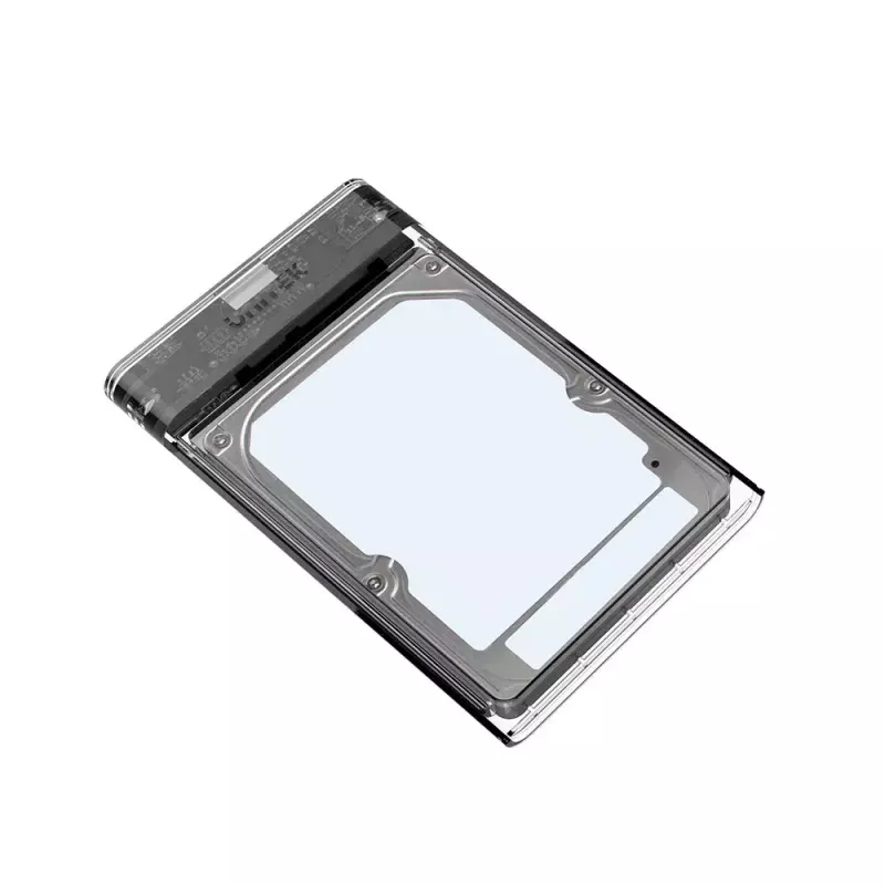Unitek HDD/SSD-kotelo S1103A läpinäkyvä 2,5 tuuman SATA III -asemille, USB 3.1 Gen 1 (Micro-USB B)