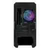 GENESIS Irid 503 ARGB Micro Tower musta, läpinäkyvä