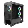 GENESIS Irid 503 ARGB Micro Tower musta, läpinäkyvä