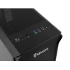 GENESIS Irid 503 ARGB Micro Tower musta, läpinäkyvä