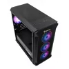 GENESIS Irid 503 ARGB Micro Tower musta, läpinäkyvä